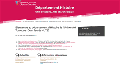 Desktop Screenshot of histoire.univ-tlse2.fr