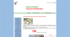 Desktop Screenshot of italien.univ-tlse2.fr